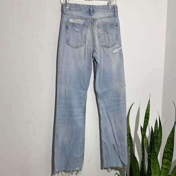 Zara Light Blue Straight Leg Jeans - Picture 12 of 12